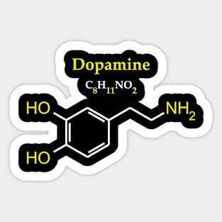 Dopamine Molecule Original Concept Sticker